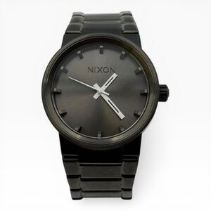 NIXON 'The Cannon' "Shoot to Thrill" Black Dial, Steel Bracelet, 40mm Watch